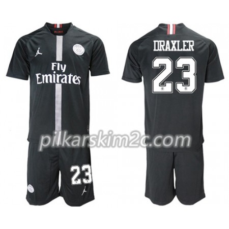 Koszulka Paris Saint-Germain Draxler 23 Jordan Czarny Dziecięca Trzeciej 2018-2019 - Koszulki Piłkarskie